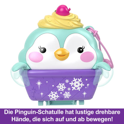 Polly Pocket Cutie Pinguin Iarnă Set Joacă, 4+ ani