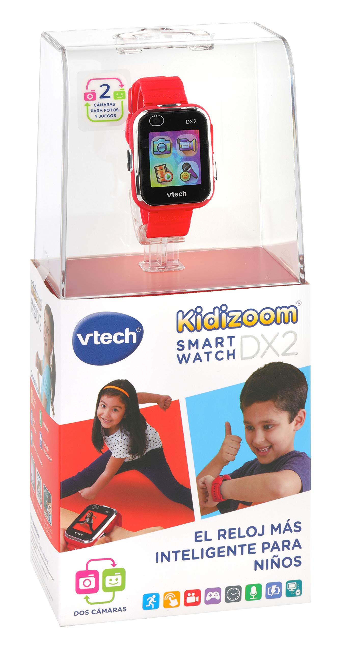 VTech Kidizoom DX2 Ceas smartwatch, rosu