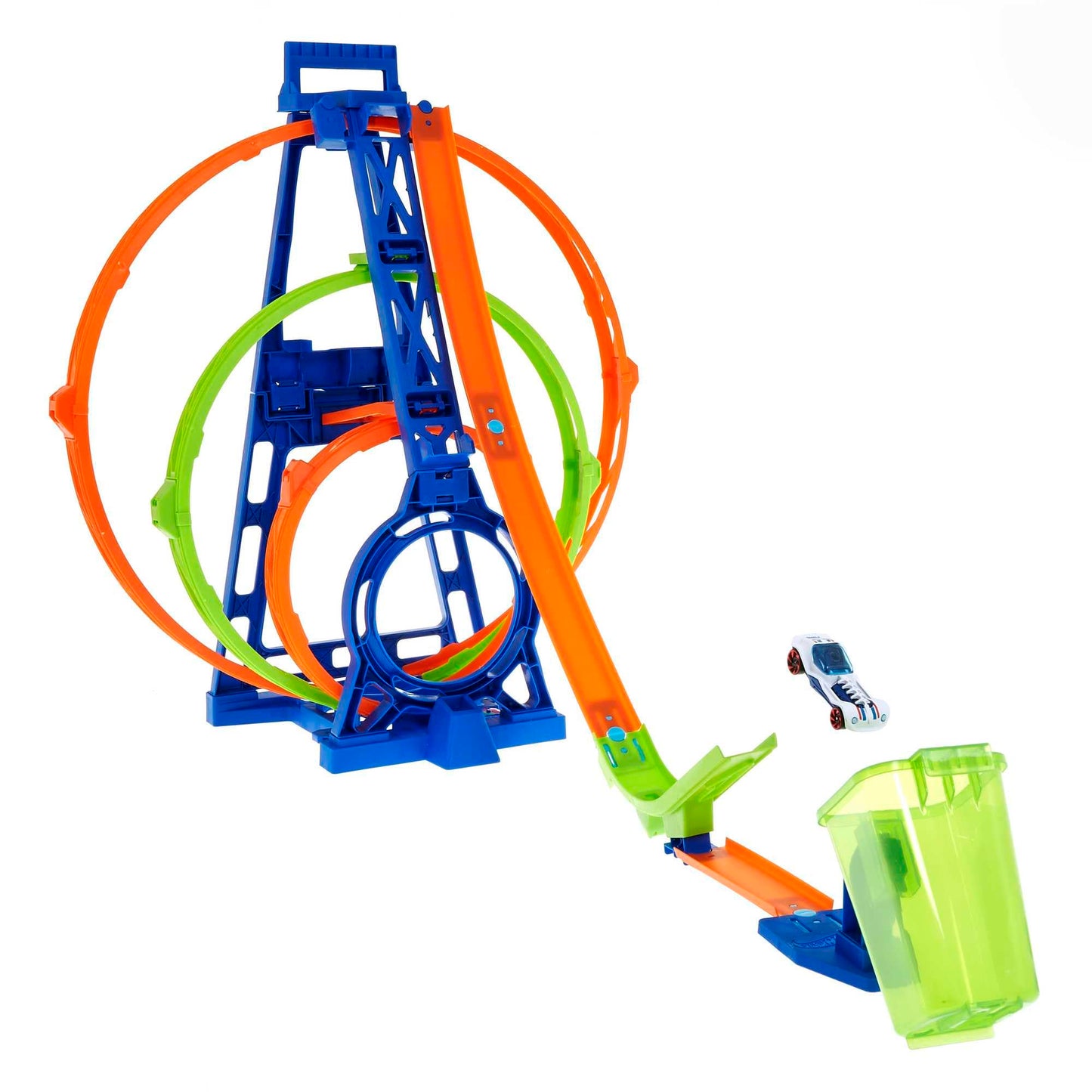 Hot Wheels HMX38 Circuit Triple Looping, 6+ ani