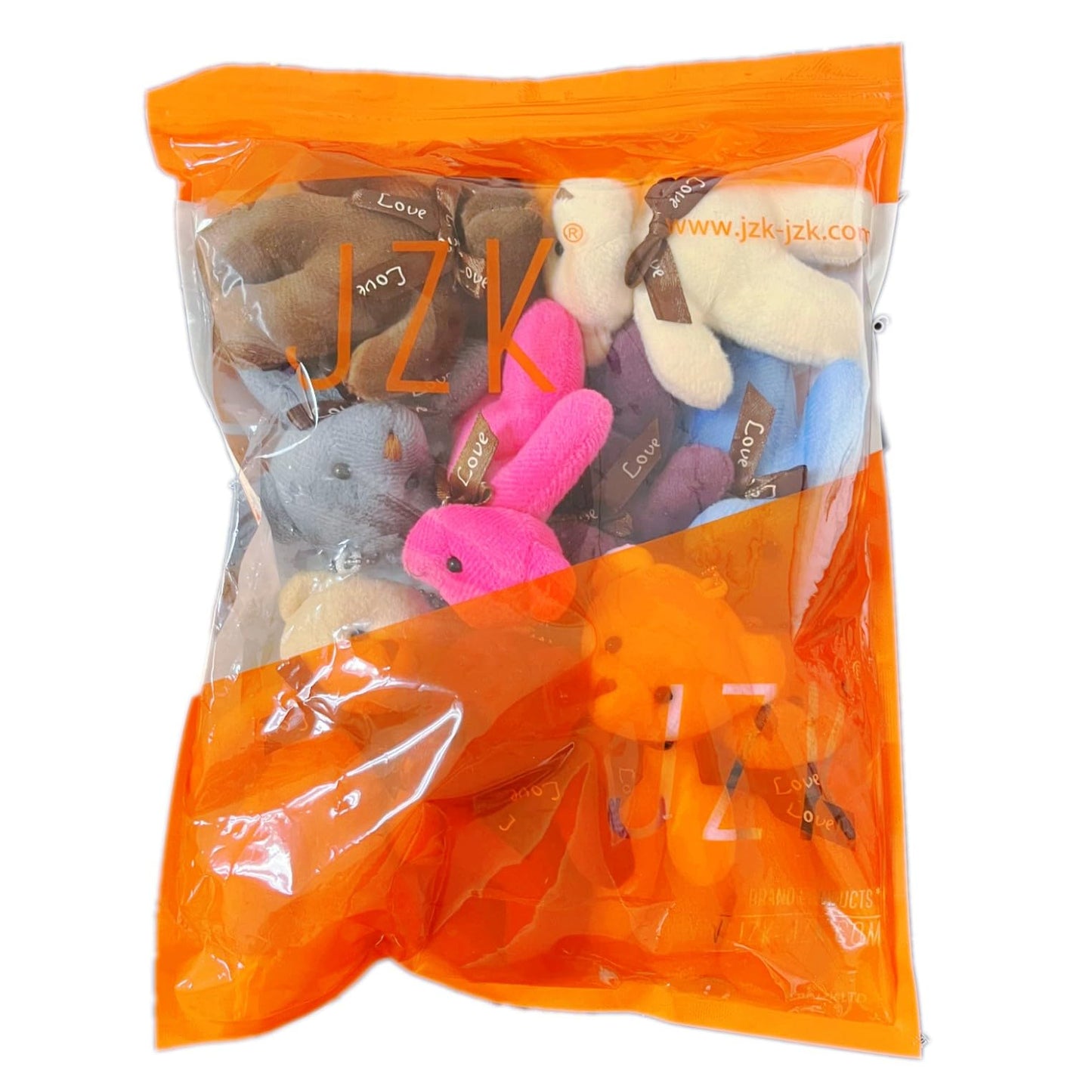 JZK Set 10 Brelocuri Ursuleți Pluș Multicolori