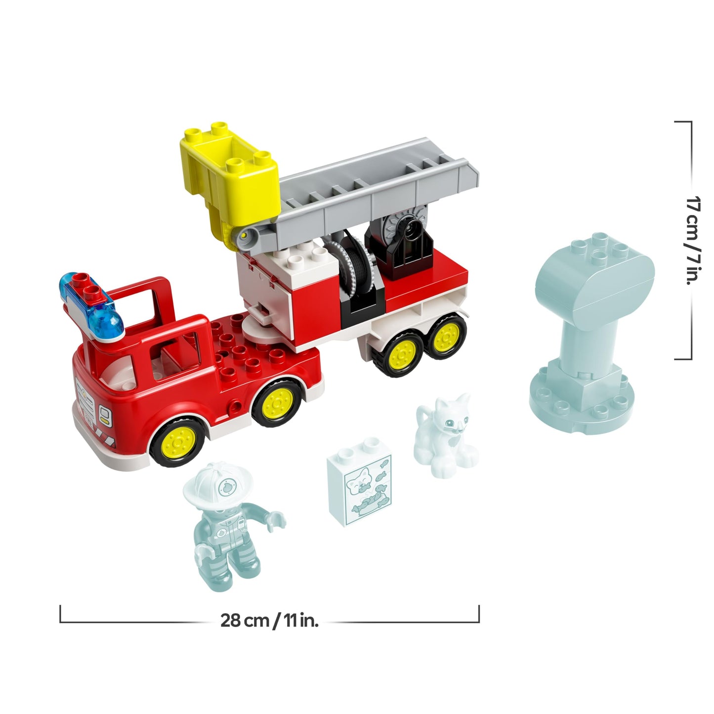LEGO DUPLO 10969 Set de construcție Mașină de pompieri cu minifigurine 2+ ani