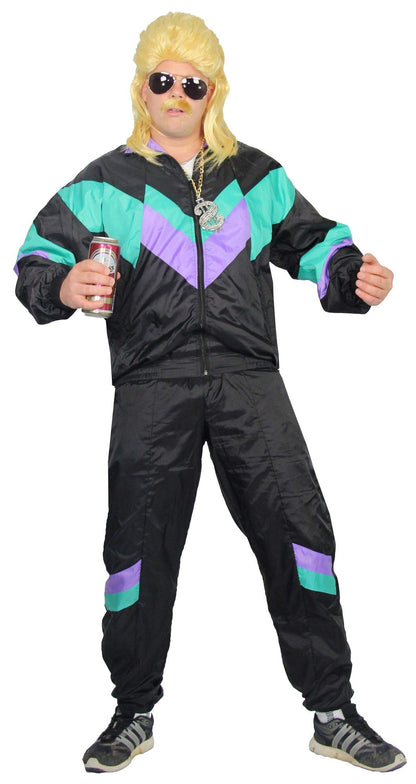 Foxxeo FX40457XL Costum trening bărbați 80 de ani, premium cu buzunare, mărime XL