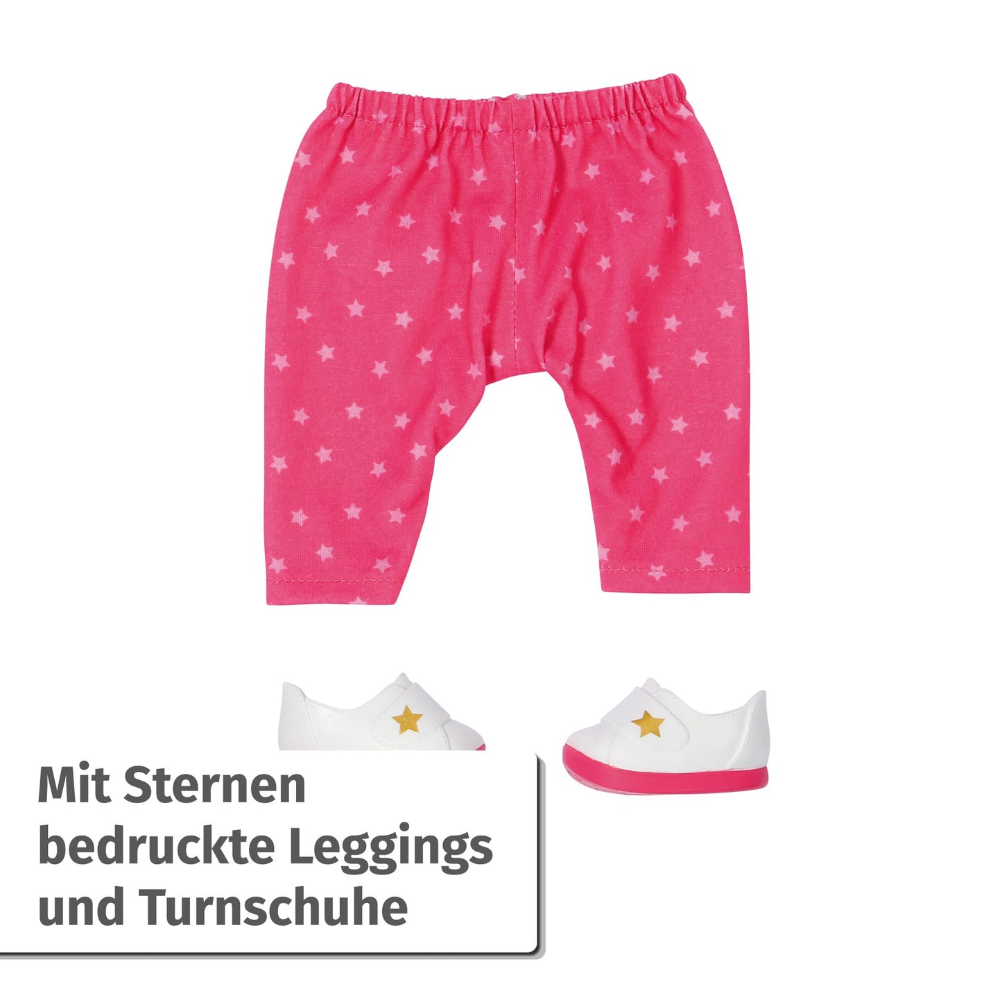 BABY Born Lieblingsoutfit Set de îmbrăcăminte 2 în 1 cu tricou și colanți pentru păpuși de 36 cm