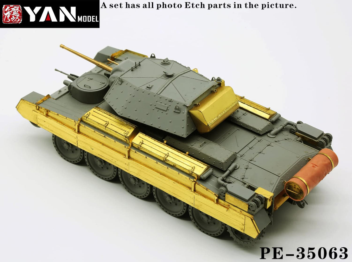 Yen Model PE-35063 Set de upgrade pentru tanc britanic de croazieră Crusader Mk.II 1/35 pentru Border Model BT015 piese model din plastic