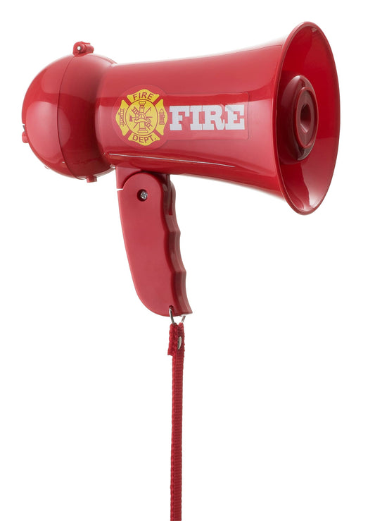 Megafon de Oficial cu Sunet de Sirenă pentru Copii - Jucărie de Rol cu Bullhorn și Microfon - Dress UP America