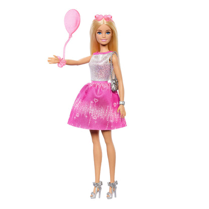 Barbie JFL63 Set de joacă Advent cu 24 piese vestimentare și accesorii, păpușă blondă și cățeluș, de la 3 ani