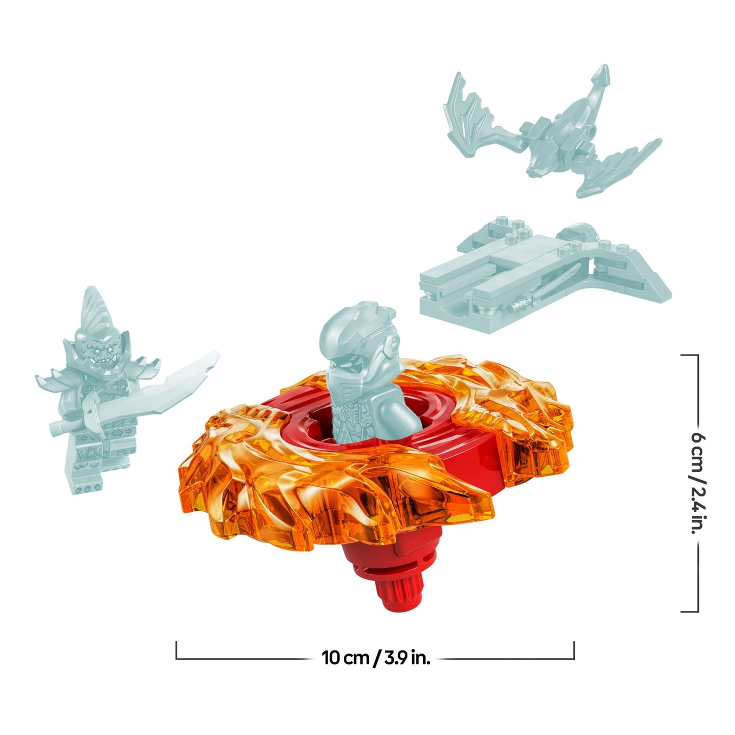 LEGO NINJAGO Spinner Spinjitzu al lui Kai - Jucărie Ninja cu 2 Minifiguri - Set de joacă mic pentru copii - Cadou pentru băieți și fete de la 6 ani 71823