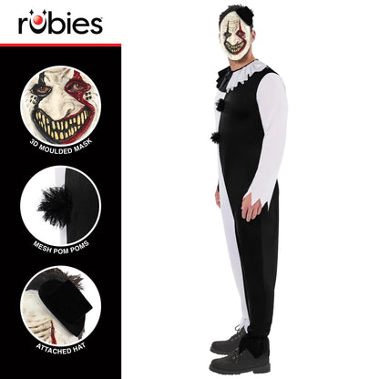Rubie's Costum Oficial Clovn Terorist, Costum pentru Adulți, Mărime M