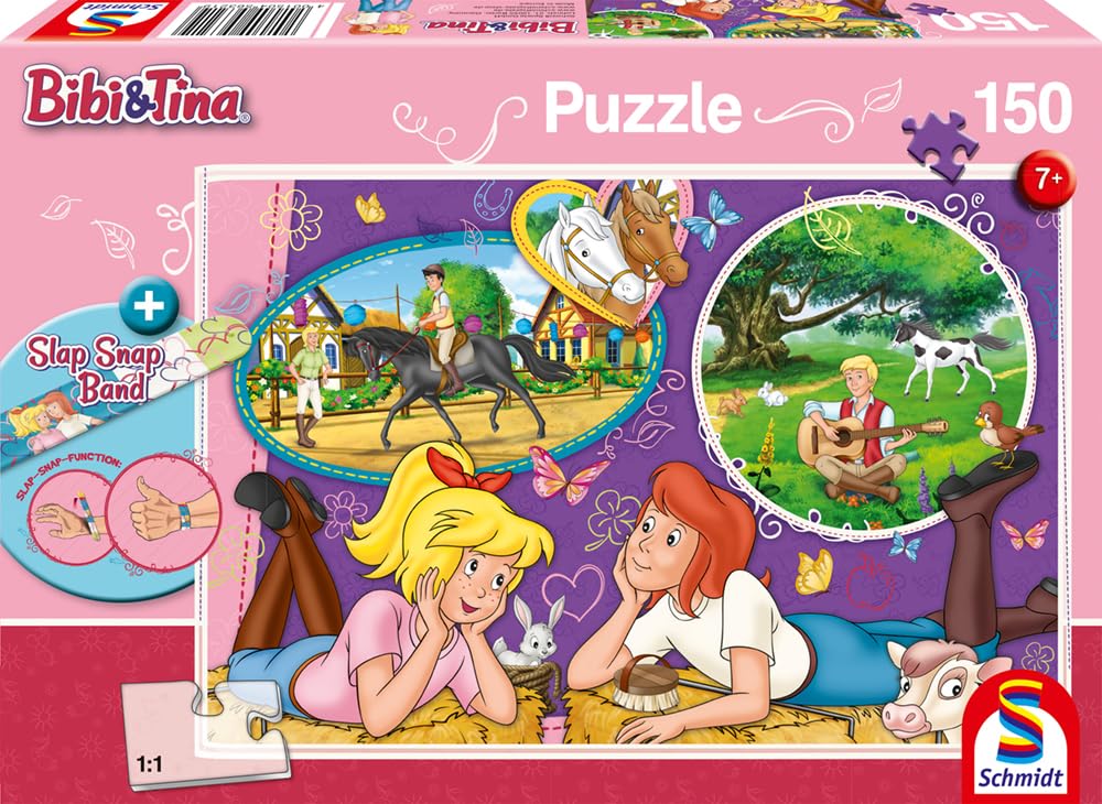 Schmidt 56321 Puzzle Bibi și Tina, 150 piese, 7+ ani