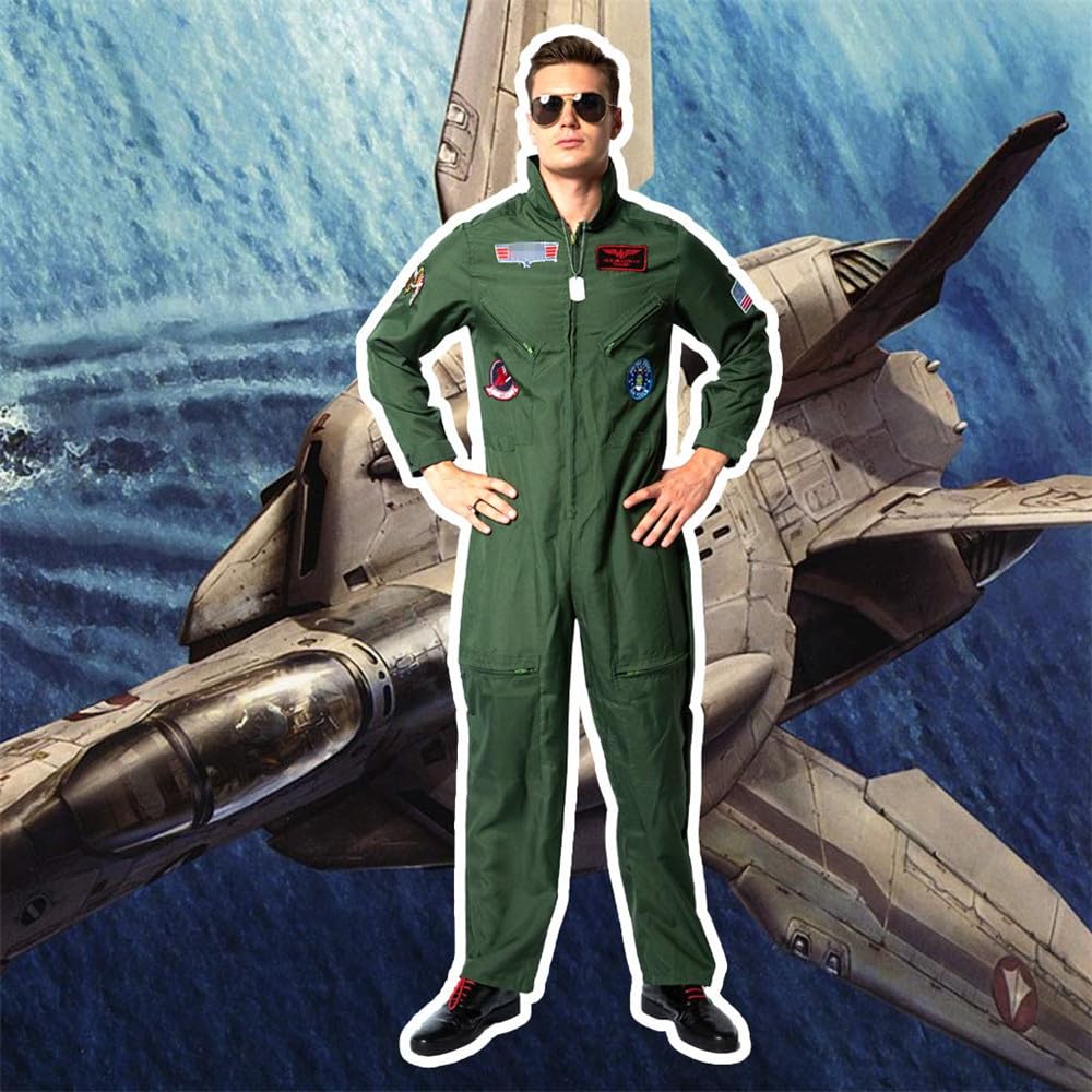 EraSpooky Costum pilot carnaval, adulți