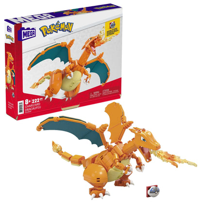 MEGA GWY77 Set construcție Pokémon Glurak, 223 piese, 6+ ani