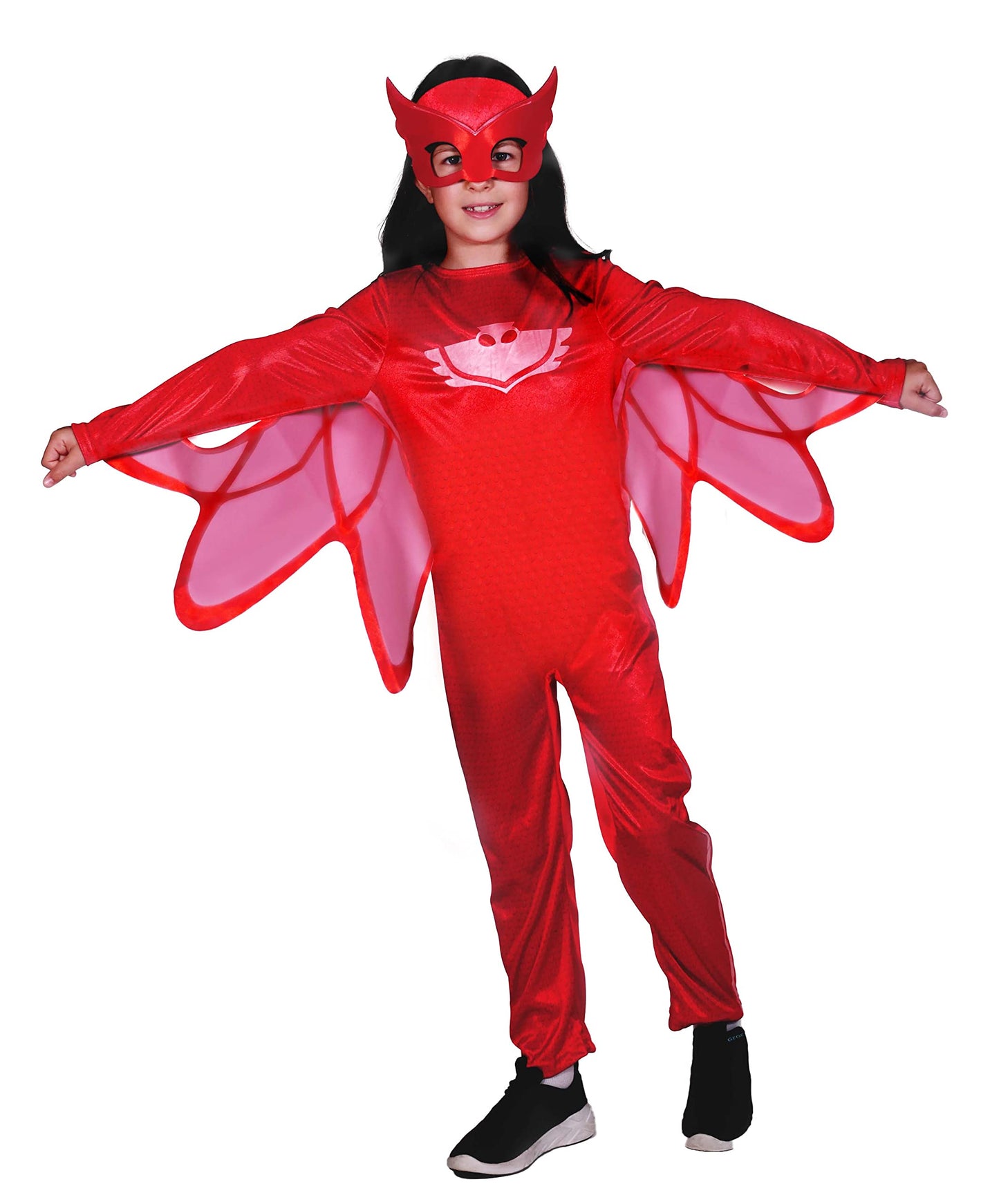 Ciao Owlette Costum de carnaval pentru fete cu mască 5-7 ani (roșu)