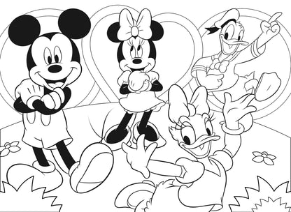 Lisciani Mickey MaxiPlus Puzzle dublu față 24 piese pentru copii de la 3 ani