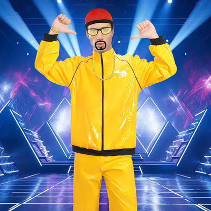 Mprocen Costum Rapper Retro, 8 piese, adulți