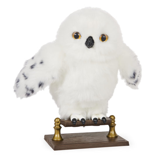 Jucarie interactiva Bufnita Hedwig din Harry Potter cu miscari si peste 15 sunete realiste, 23cm, 5 ani+