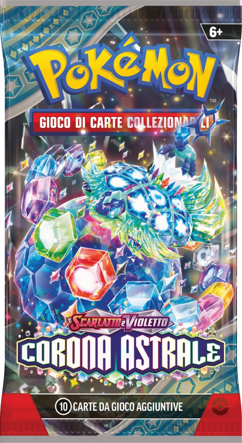 Pachet de expansiune Pokémon TCG: Scarlet și Violet - Astral Crown (Șase pachete de expansiune) EXCLUSIV AMAZON