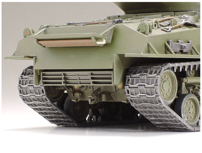 TAMIYA 32595 - 1:48 US M4A3E8 Sherman Easy Eight, Tanc kit plastic necolorat pentru modelism, hobby și bricolaj