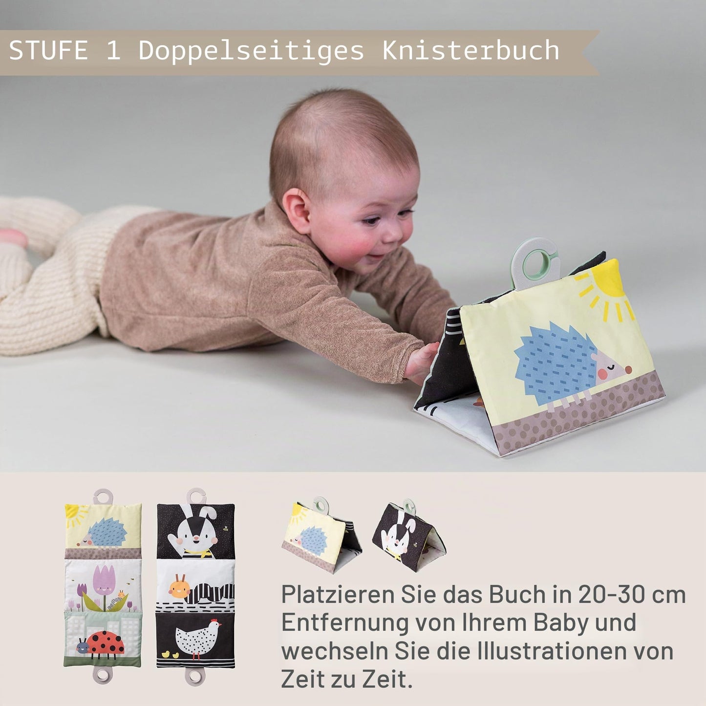 Taf Toys Tummy Time Kit Set de joacă pentru timpul pe burtă pentru bebeluși de la naștere