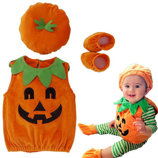 Hifot Costum Halloween Dovleac bebelus cu palarie