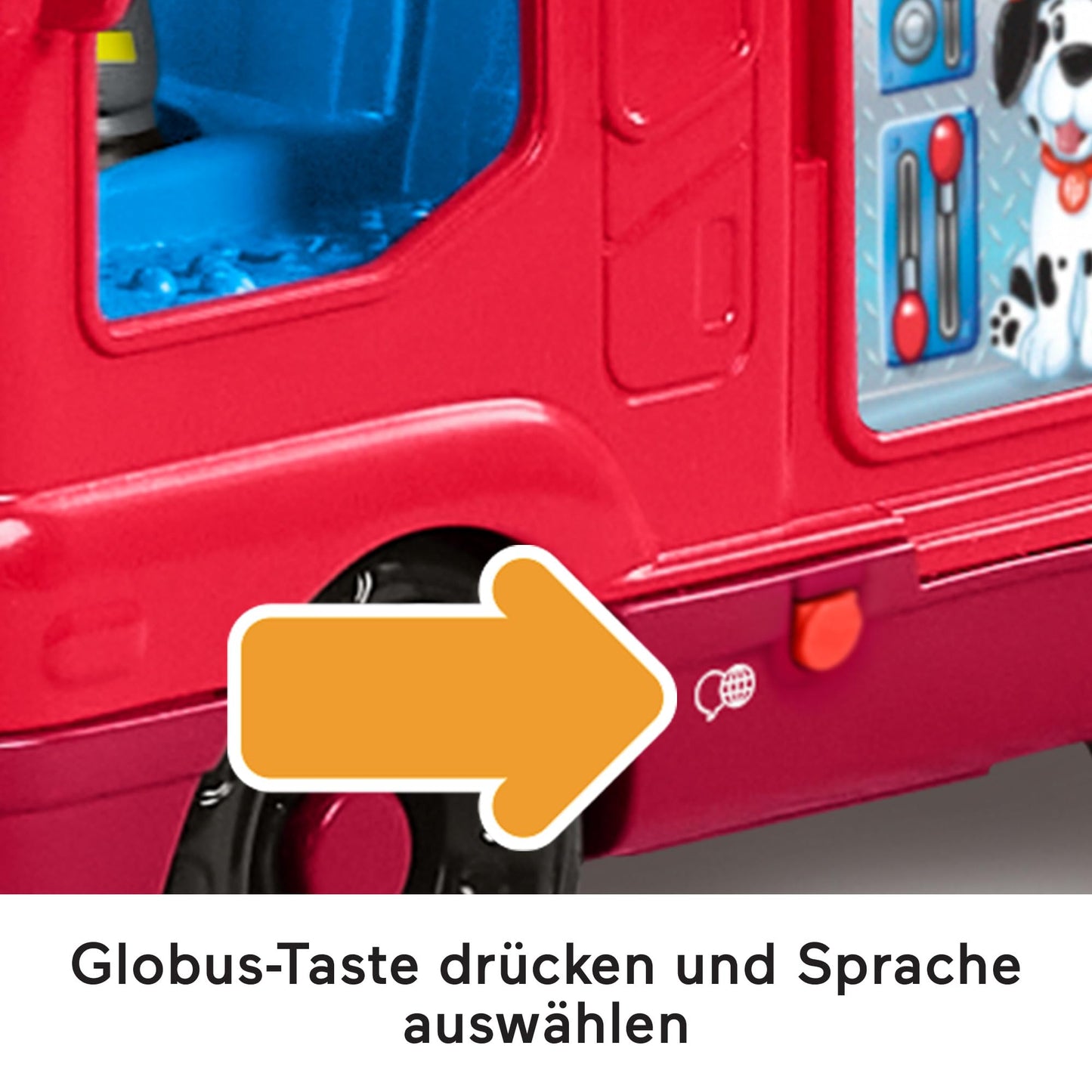 Fisher-Price HYR88 Camion pompieri Little People, 1+ an