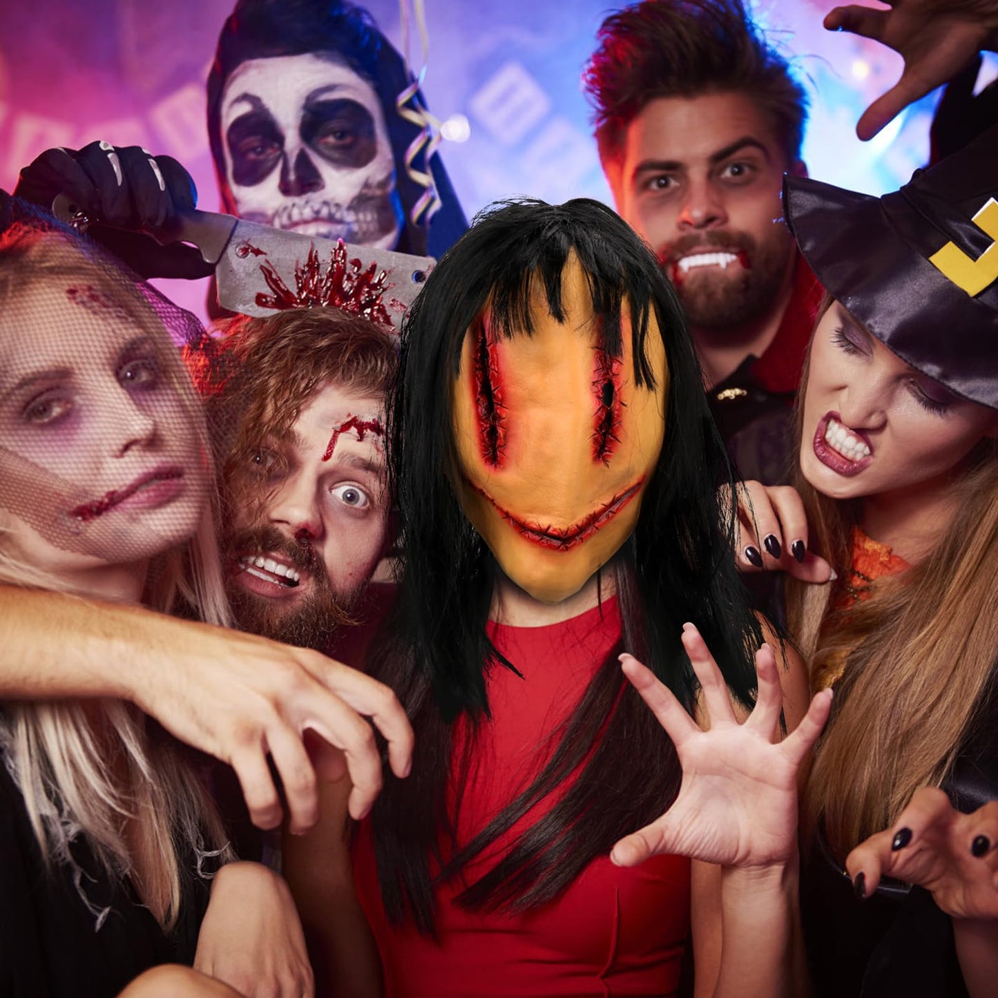 SelfTek Mască Horror Fantomă din Latex Halloween