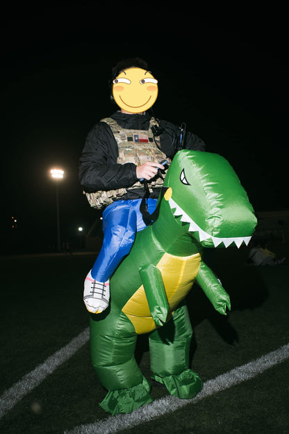 FXICH Costum gonflabil Dinozaur adulți, 150-190cm