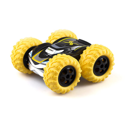 Silverlit - Exost Auto 360 Cross Masinuta RC, galben, radiocomandat, pentru copii de la 5 ani, 360°, viteză: 12 km/h, ambalaj ecologic ușor de deschis — 54729