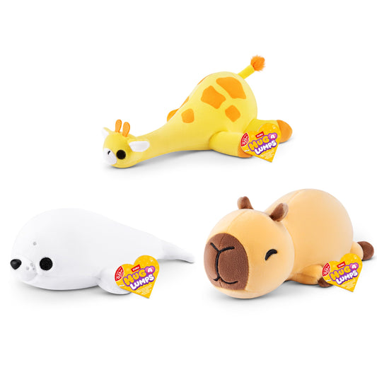 ZURU Hug-A-Lumps Set de plușuri greutate 0,23 kg 3 bucăți jucărie moale pentru copii și adulți