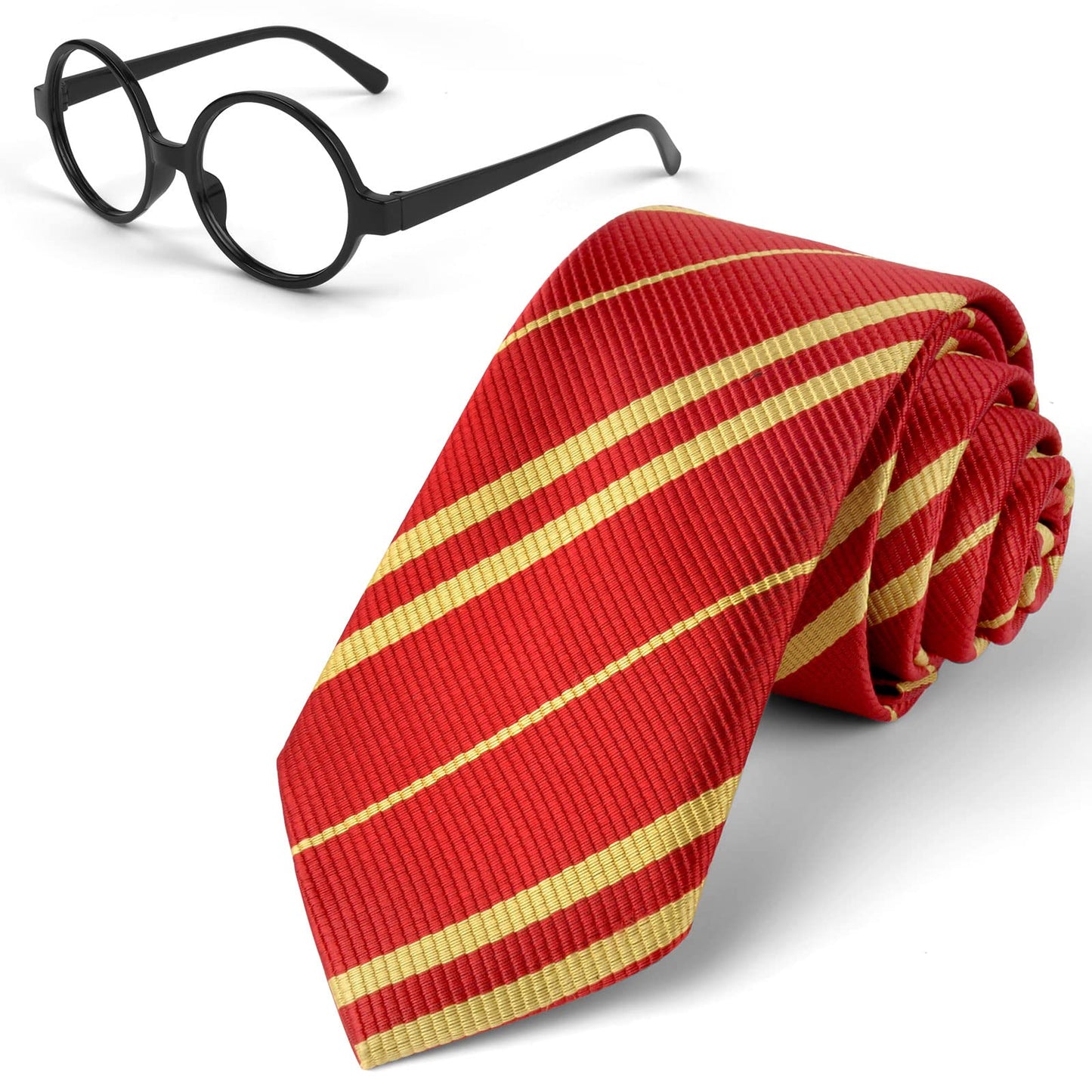 Aomig Set Accesorii Vrăjitor Carnaval (cravată, ochelari)
