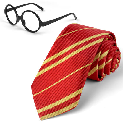 Aomig Set Accesorii Vrăjitor Carnaval (cravată, ochelari)