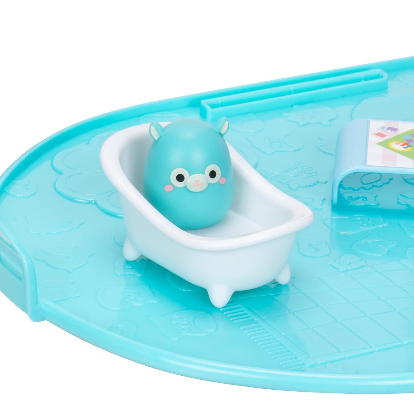 Squish-a-longs SQAL0037 Set de joacă portabil Party Pack cu 3 figurine Mini-Squish de 2,5 cm și 9 accesorii de mobilier pentru colecționat și schimbat de la Squishmallows de la 6 ani