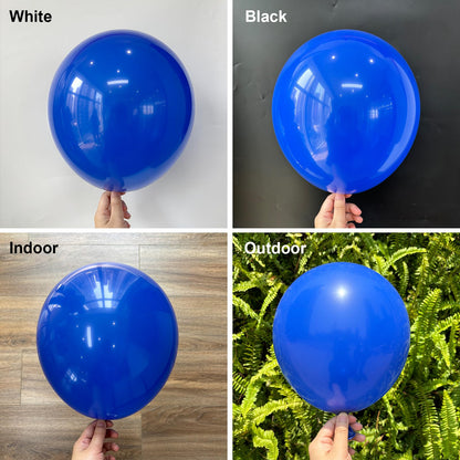 Teselife Set de baloane 50 piese 12 inch mate albastru închis pentru petreceri aniversări nunți și alte ocazii