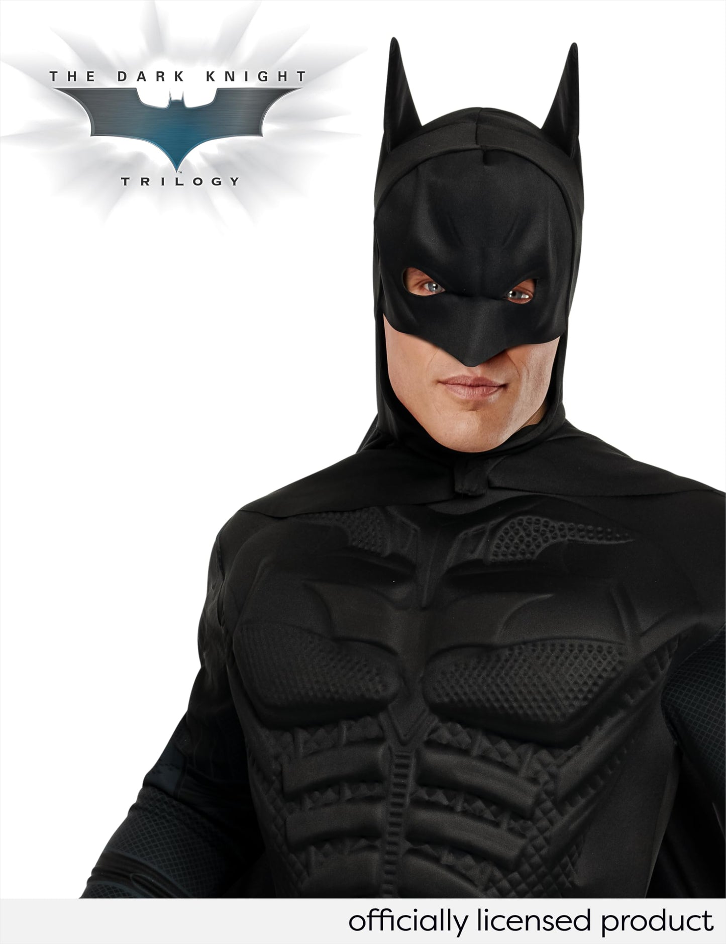 Costum Deluxe Batman pentru adulți Rubie's 3 880671 XL, Mărime XL, Negru, Halloween