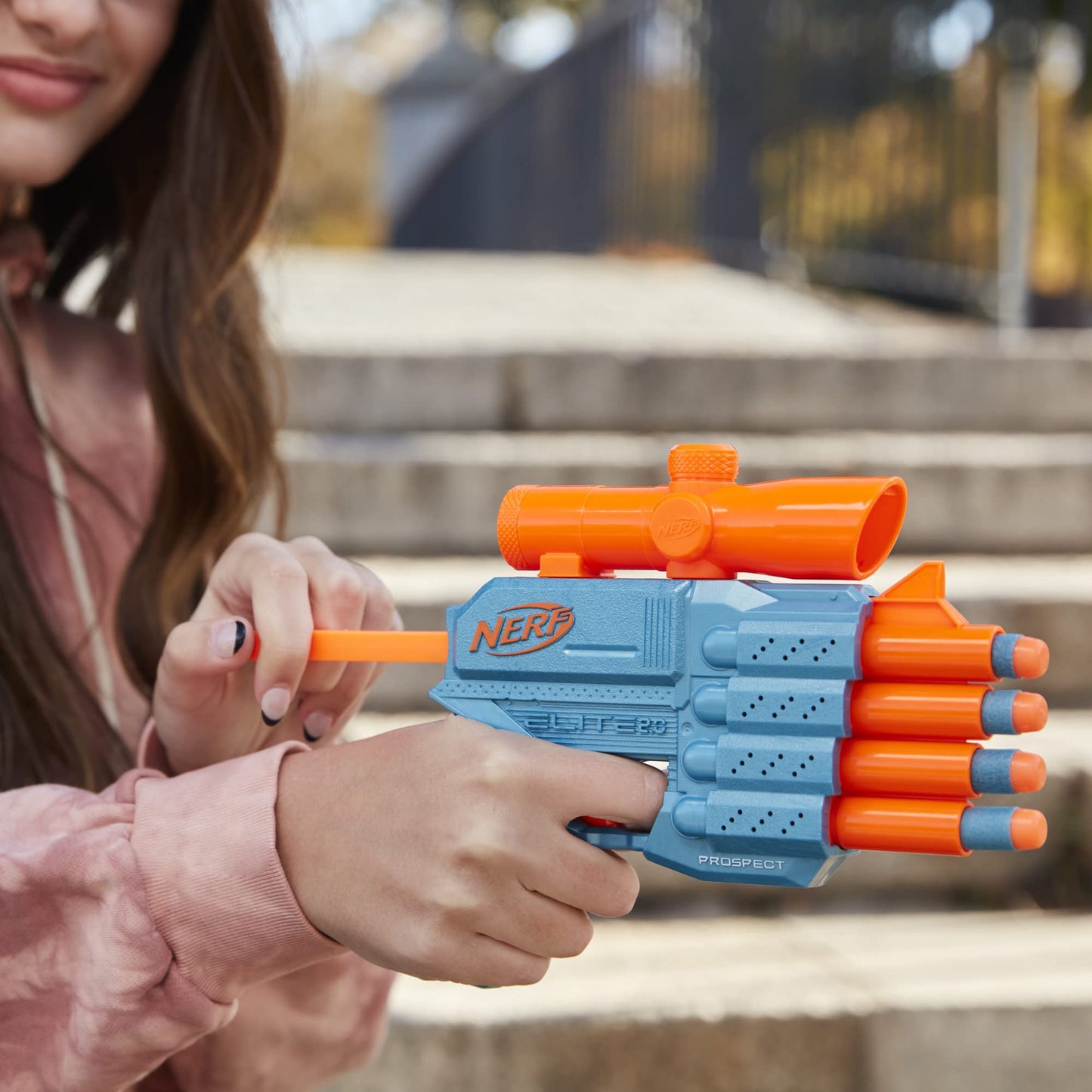 NERF Elite 2.0 Commander RD-6 Blaster, 12 săgeți