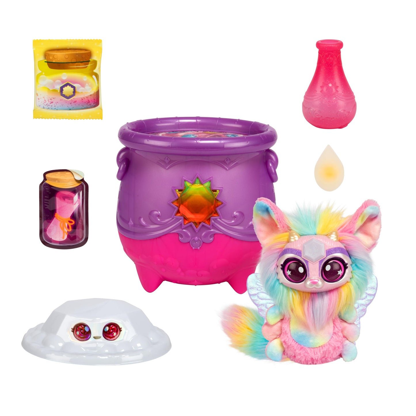 Magic Mixies Cazan Magic cu Surpriza Cristal si Pluș