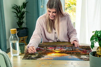 Puzzle Ravensburger 1000 piese Biciclete în Amsterdam - Puzzle colorat pentru adulți și copii, de calitate Ravensburger