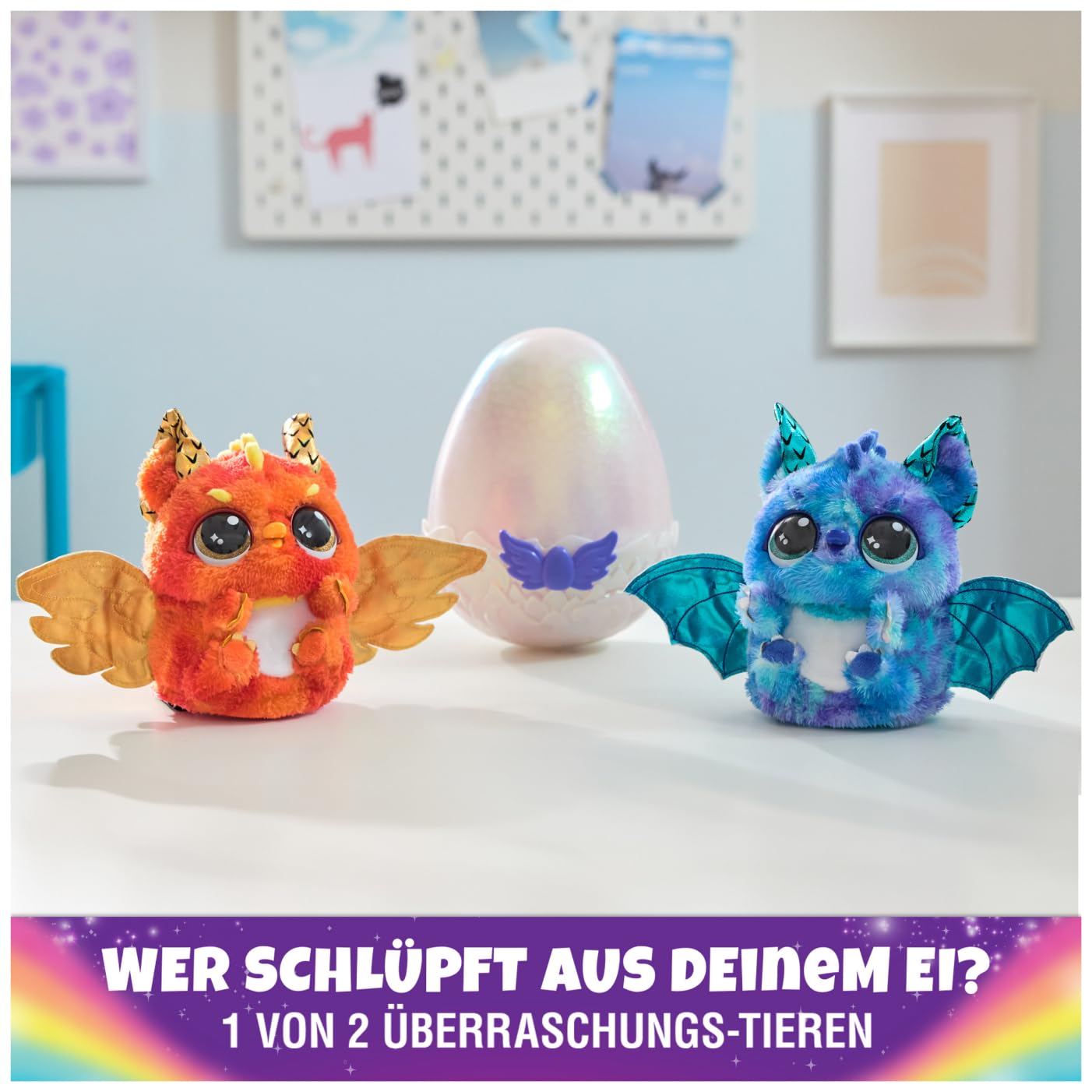 Hatchimals Alive Mystery Ei Draggle - Ou magic de 25 cm cu jucărie interactivă surpriză, pentru copii de la 5 ani.