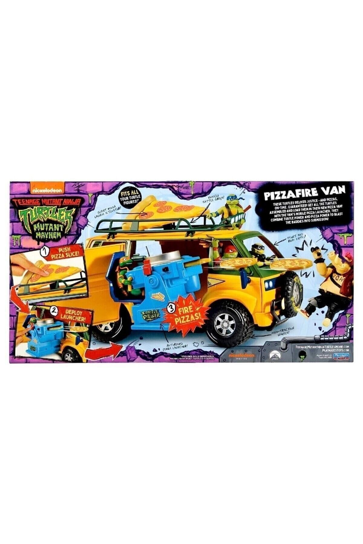 TMNT Mutant Mayhem Furgoneta Pizza Fire Delivery, 4-7 ani