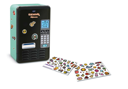 VTech KidiSecrets Magic Locker - Seifă interactivă cu cod secret, 3 jocuri educaționale incluse, autocolante pentru personalizare, limbă italiană, baterii incluse, 6-12 ani.