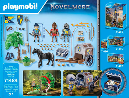 PLAYMOBIL Novelmore Set de joacă cu cavaleri Bătălie periculoasă pentru aur 4+ ani