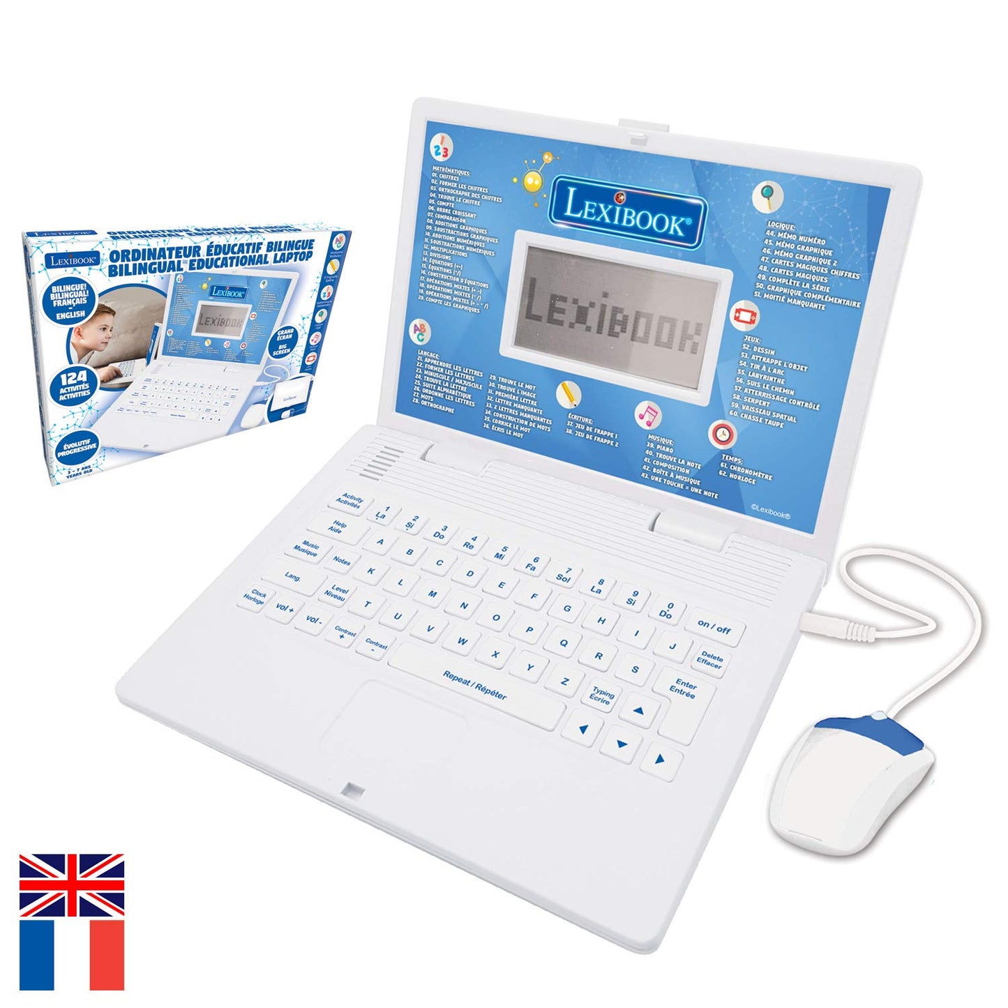 Lexibook JC598i1 Laptop educational, 3-7 ani (EN/FR)