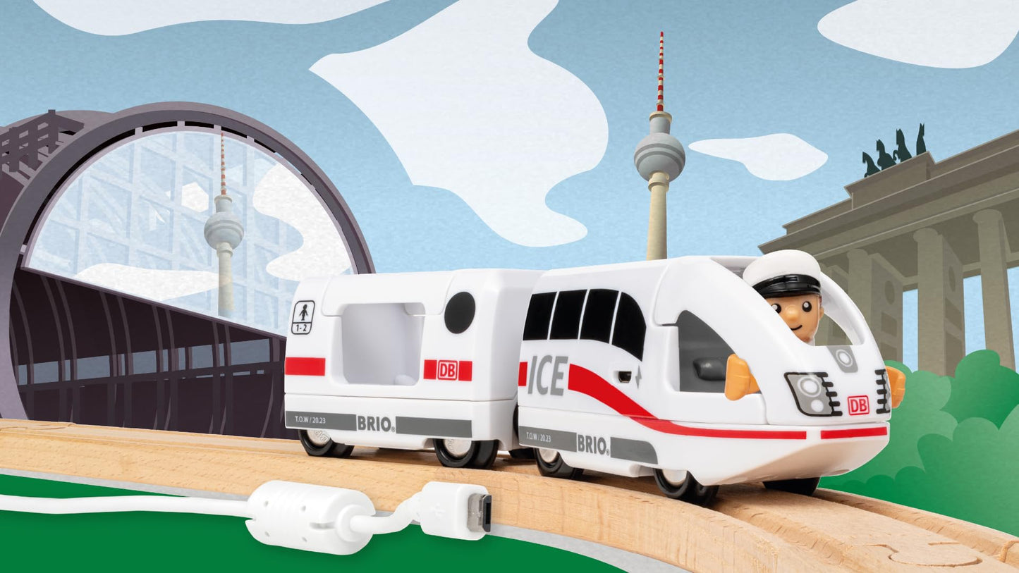 BRIO World 36088 Locomotiva ICE cu acumulator