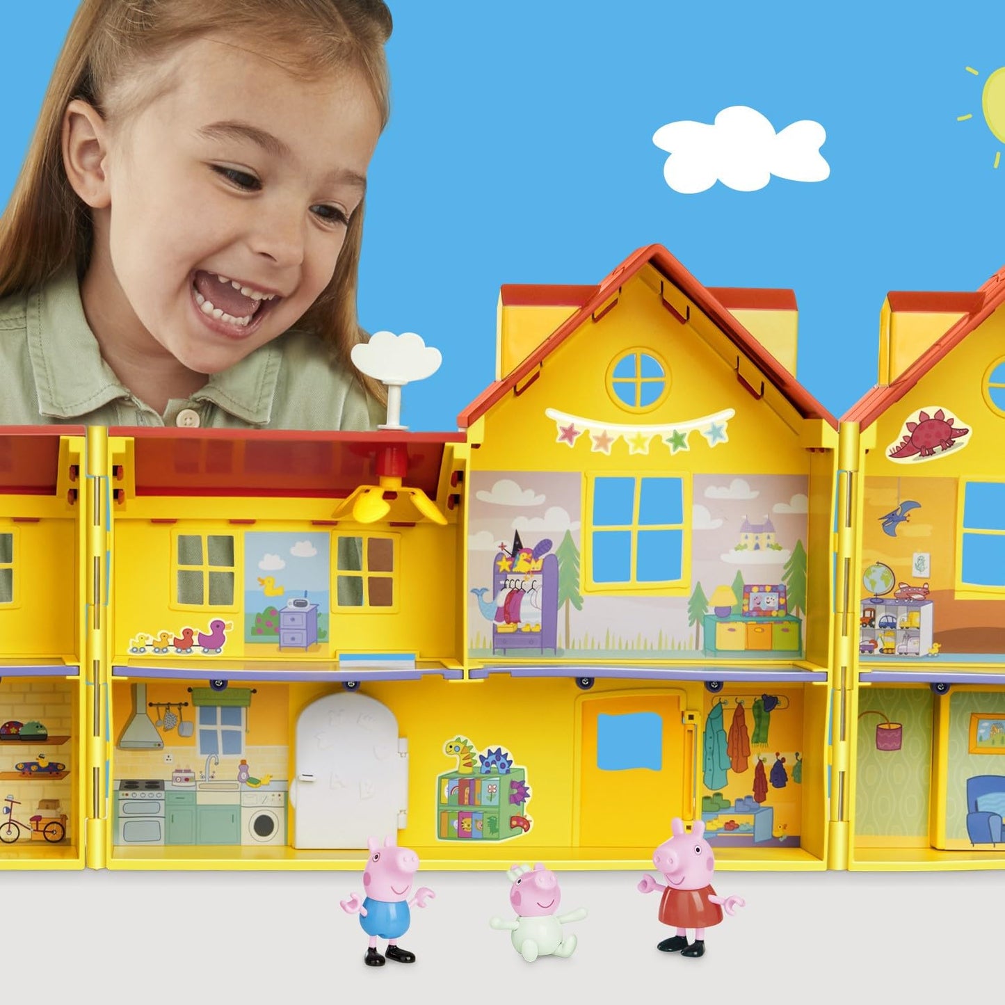 Peppa Pig Set de Joacă Casa Mare a lui Peppa, 80 cm