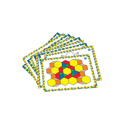 Learning Resources - set 20 de carduri duble Pattern Block Design Cards