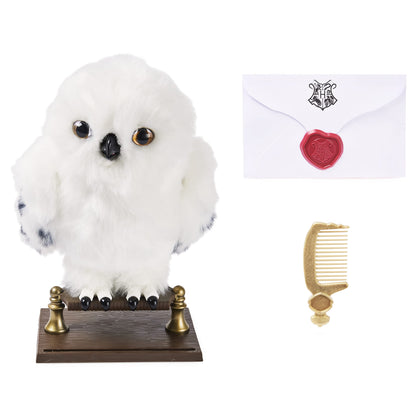Jucarie interactiva Bufnita Hedwig din Harry Potter cu miscari si peste 15 sunete realiste, 23cm, 5 ani+