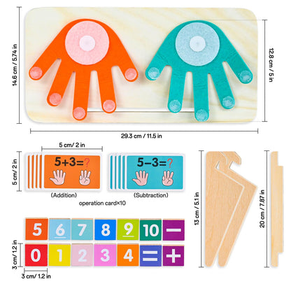 Ulikey Jucărie matematică lemn Montessori, 3-6 ani