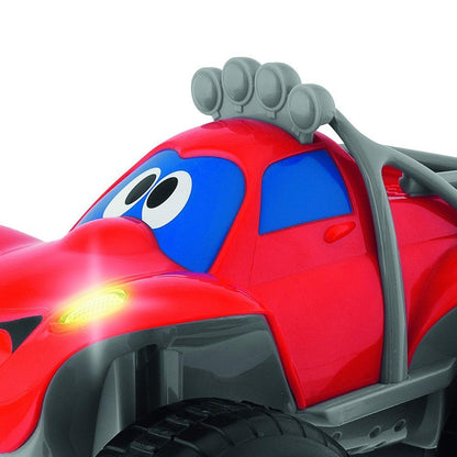 Chicco Billy Bigwheels Mașină RC pentru Copii, Mașină cu Telecomandă Intuitivă cu Volan, Luminile și Sunete, Roșie, Cadou pentru Copii de la 2 Ani, Jucărie pentru Copii 2 - 6 Ani
