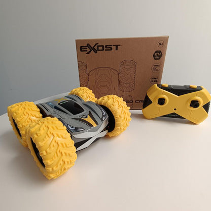 Silverlit - Exost Auto 360 Cross Masinuta RC, galben, radiocomandat, pentru copii de la 5 ani, 360°, viteză: 12 km/h, ambalaj ecologic ușor de deschis — 54729