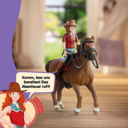 Schleich 42711 Set Cai Hannah & Cayenne, 6 piese, 5+ ani
