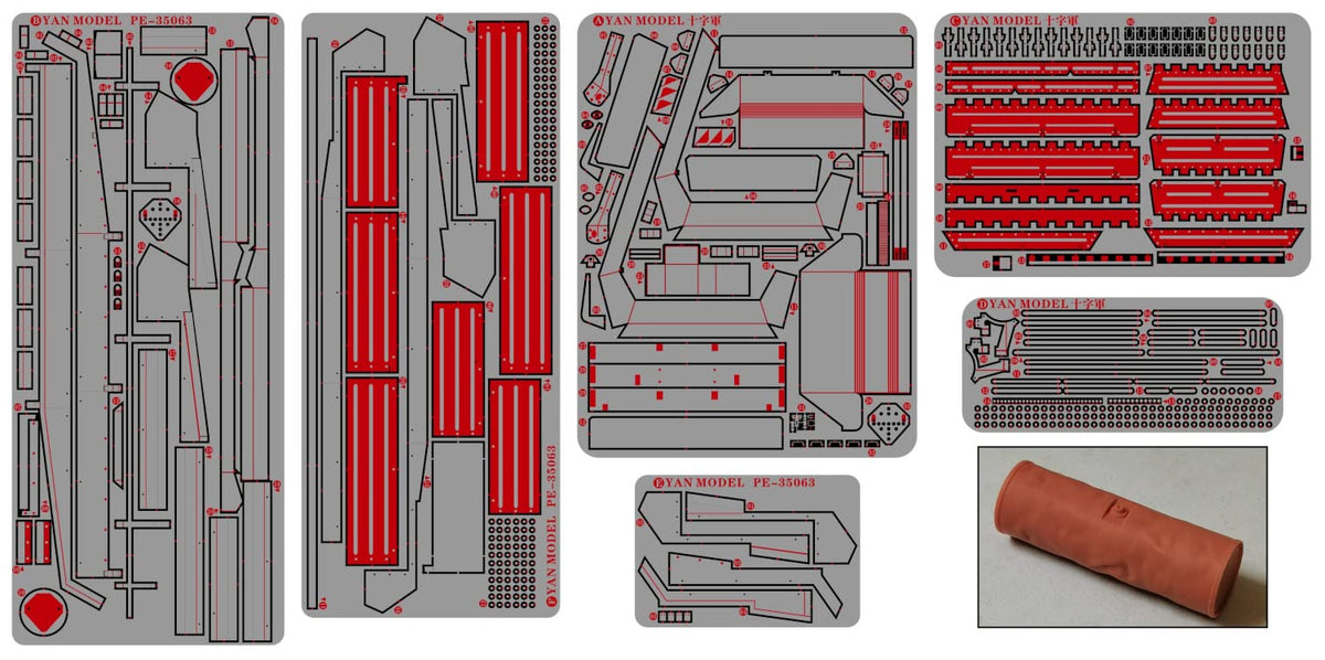 Yen Model PE-35063 Set de upgrade pentru tanc britanic de croazieră Crusader Mk.II 1/35 pentru Border Model BT015 piese model din plastic